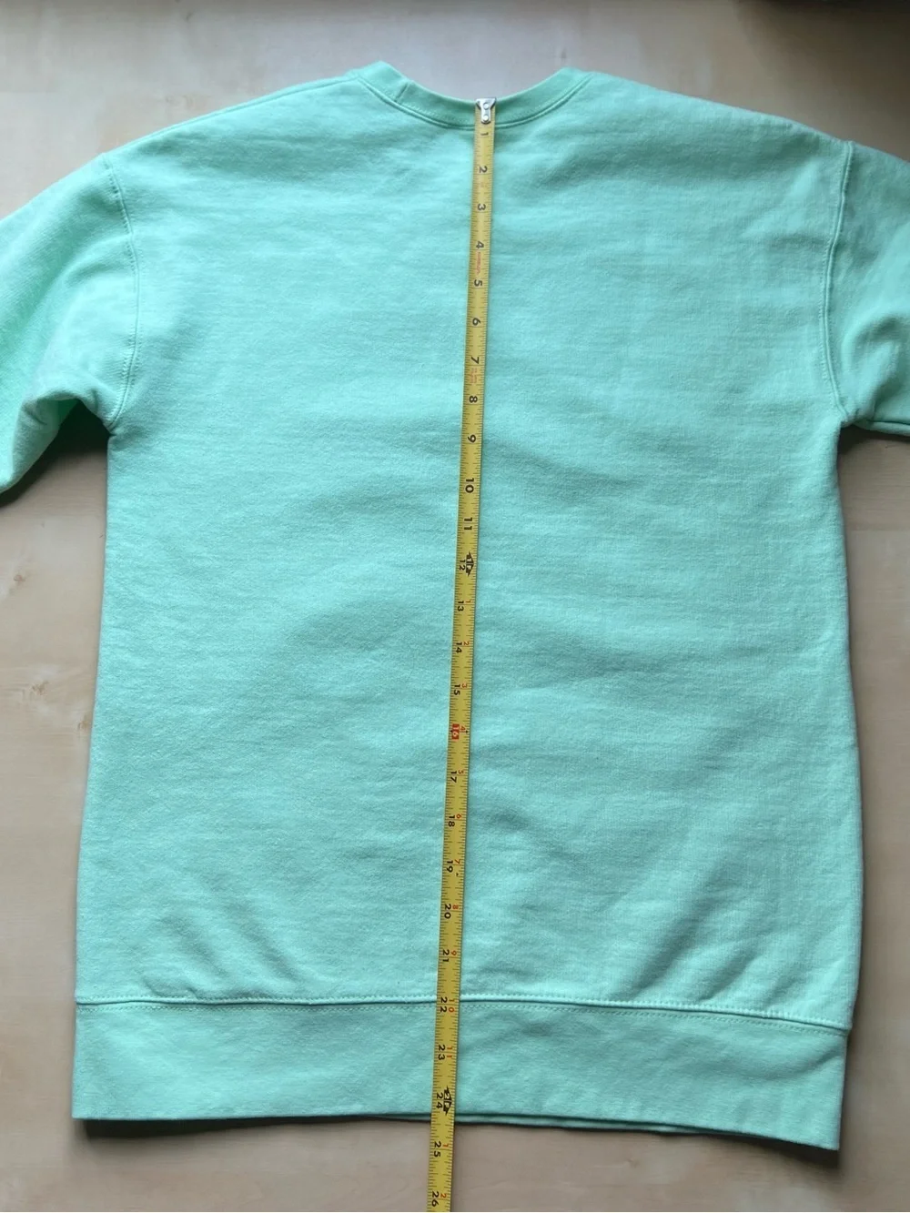 Artsy Mint Green Crewneck Sweatshirt with Van Gogh Sunflowers Print - Picture 7 of 8